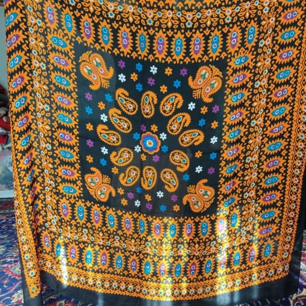 روسری گلونی ابریشمی - تصویر 8