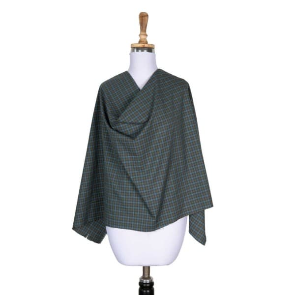 پیراهنی سبز آبی چهارخانه متوسط 10(شناسه محصول: HN_10-421082) - تصویر 2