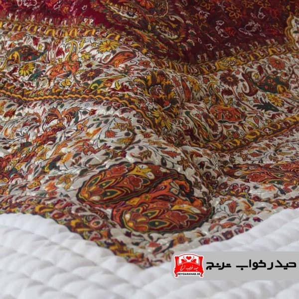 لحاف کرسی خاتون زرشکی(پشمی و دست دوز) - تصویر 3