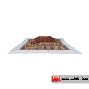 لحاف کرسی خاتون زرشکی(پشمی و دست دوز)