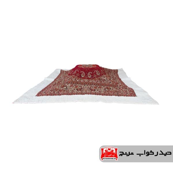 لحاف کرسی درباری زرشکی(پشمی و دست دوز) - تصویر 1