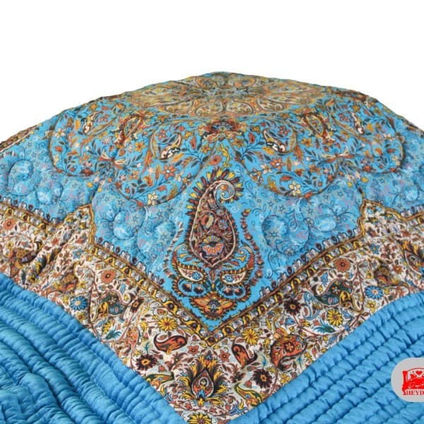لحاف کرسی کلاسیک خاتون فیروزه ای(دست دوز) - تصویر 1