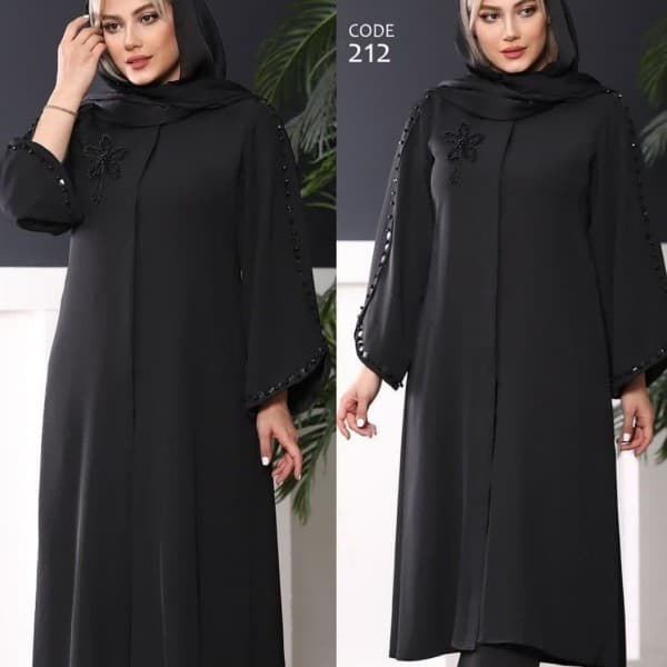 مانتو مجلسی جواهردوزی ترک لند کد212 - تصویر 2