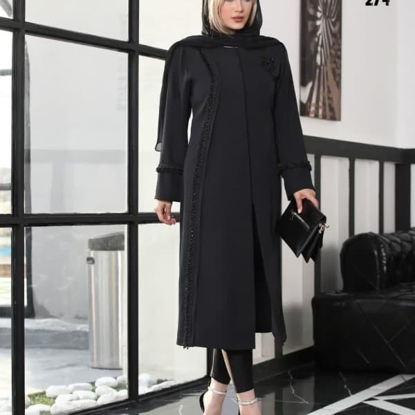 مانتومجلسی جواهر دوزی ترک لند کد274 - تصویر 1