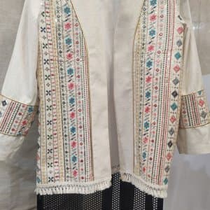 کت لینن سوزندوزی