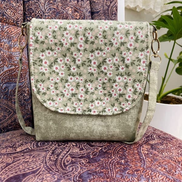 کیف دوشی طرح گل - تصویر 4