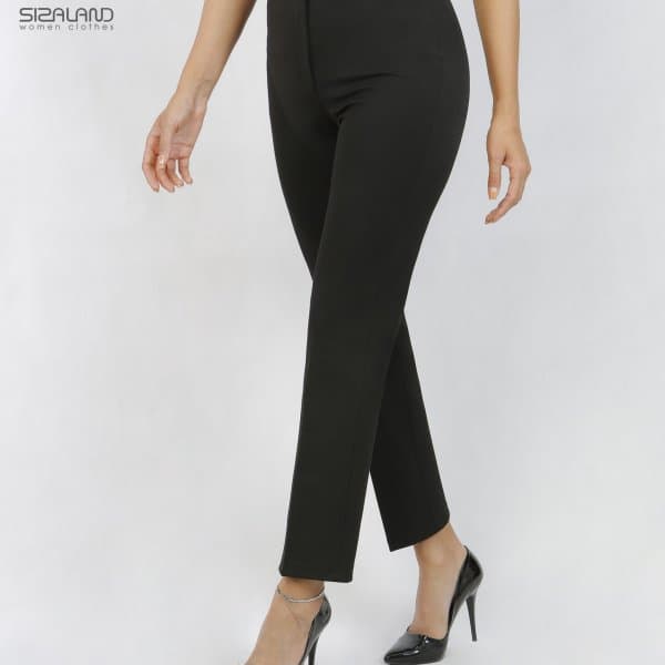 شلوار گاباردین کمرسرخود 649 - تصویر 3