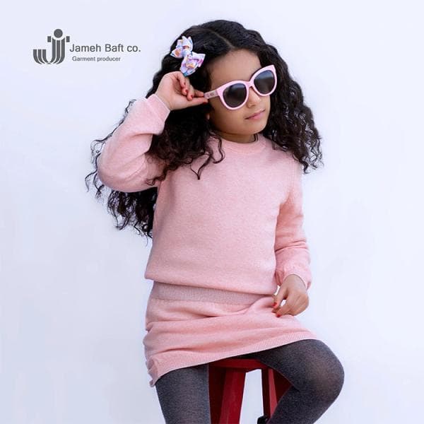 پیراهن بافت دخترانه - تصویر 1