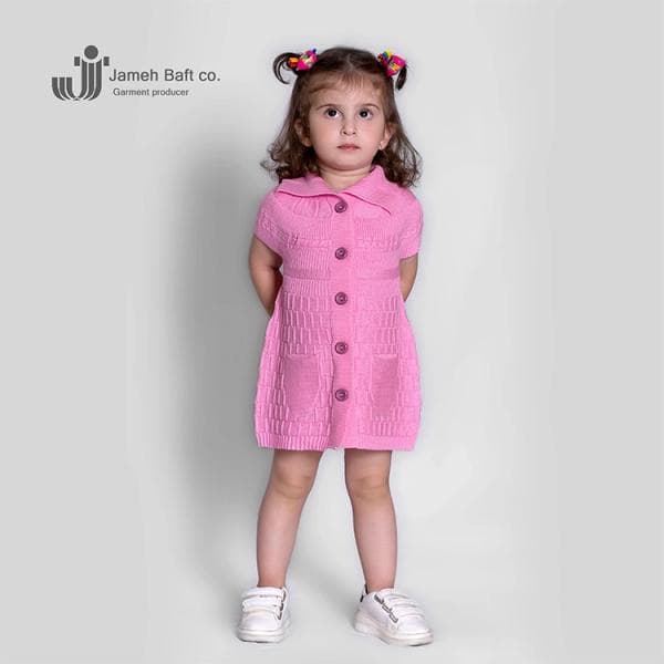 پیراهن بافت دخترانه - تصویر 1