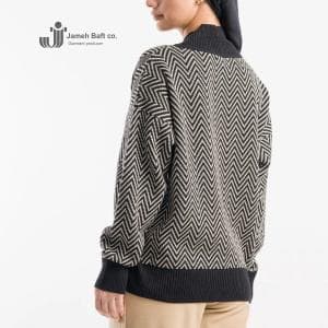 ژاکت بافت زنانه طرح‌دار