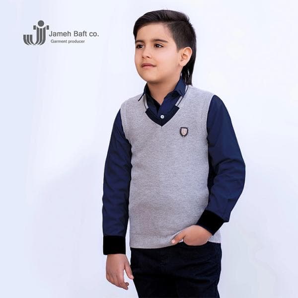 جلیقه بافت پسرانه