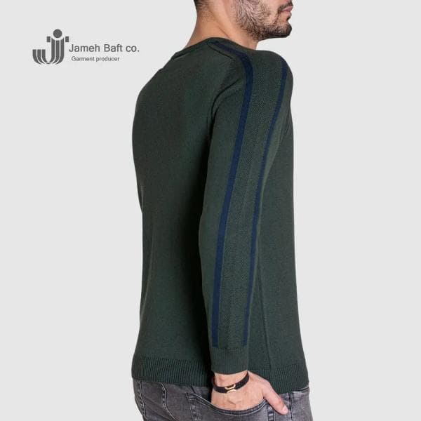 پلیور بافت یقه گرد مردانه - تصویر 2