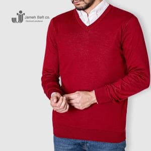 پلیور یقه هفت مردانه اکریلیک پنبه