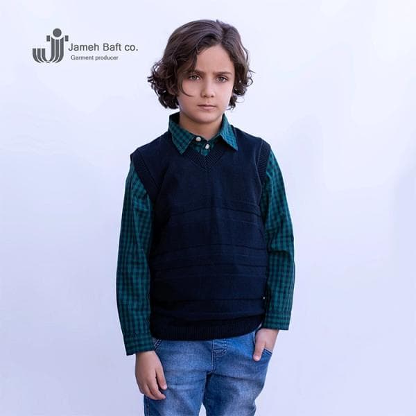 جلیقه بافت پسرانه