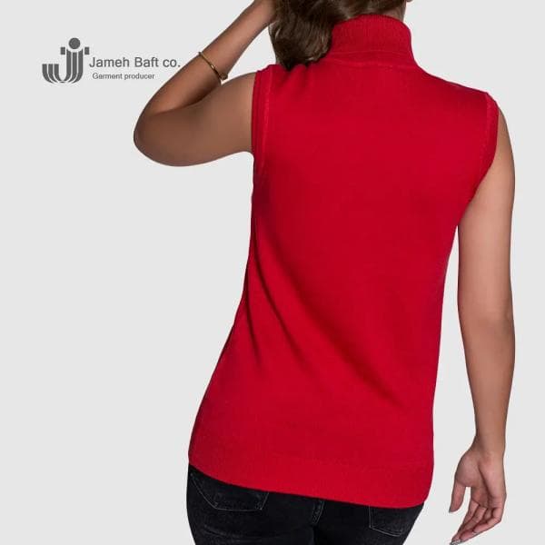 تاپ یقه اسکی بافت زنانه - تصویر 2