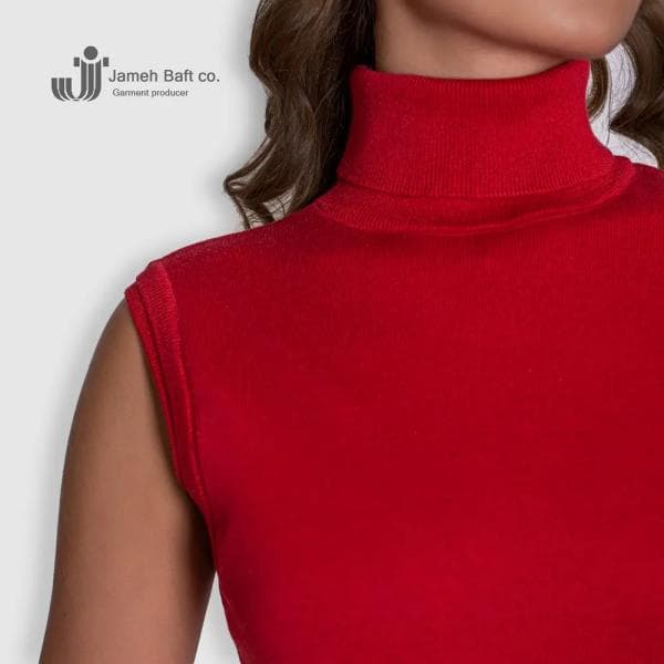 تاپ یقه اسکی بافت زنانه - تصویر 3