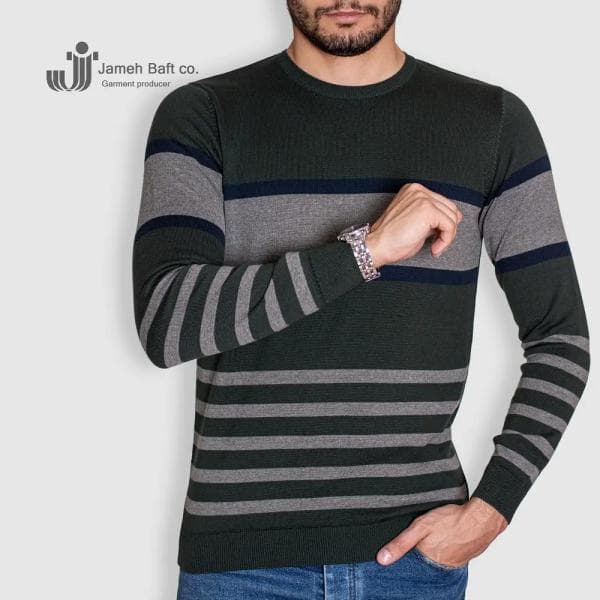 پلیور یقه گرد مردانه - تصویر 1