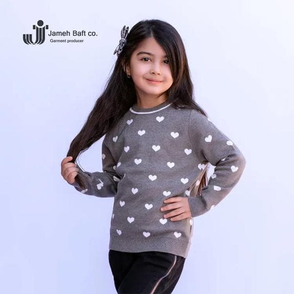 پلیور بافت دخترانه