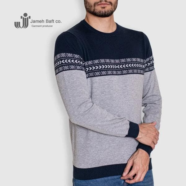 پلیور یقه گرد مردانه - تصویر 1