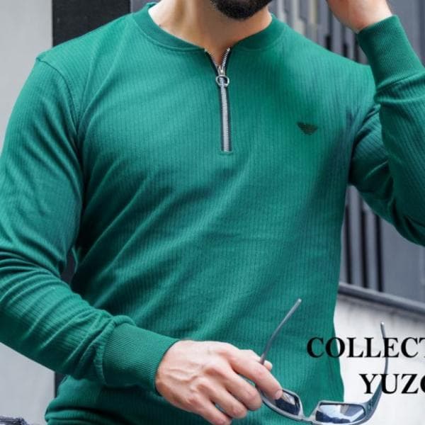 بلوز مردانه نیم زیپ - تصویر 5