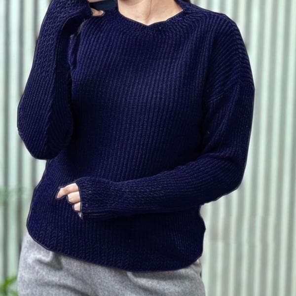 بلوز بافت فینگر دار - تصویر 4