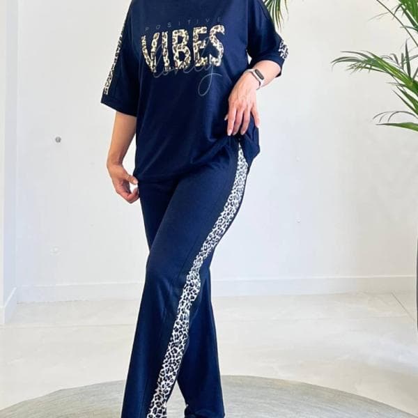 ست زنانه طرح vibes کد 10825 - تصویر 5