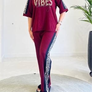 ست زنانه طرح vibes کد 10825