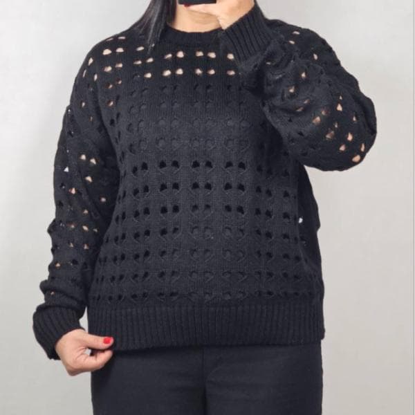 بلوز ژور قلبی پایین کشباف کد 3034 - تصویر 1