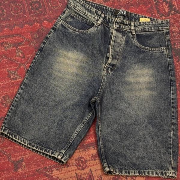 شلوارک جین مردانه پر - تصویر 5