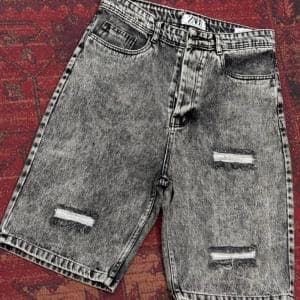 شلوارک جین مردانه پر