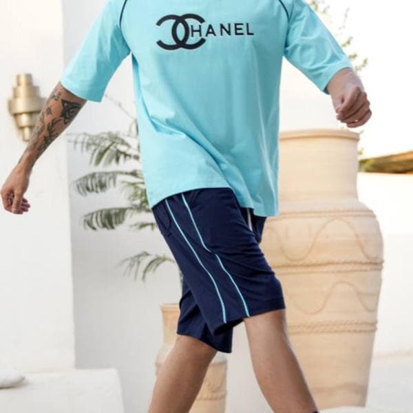 ست تیشرت وشلوارک مردانه - تصویر 2