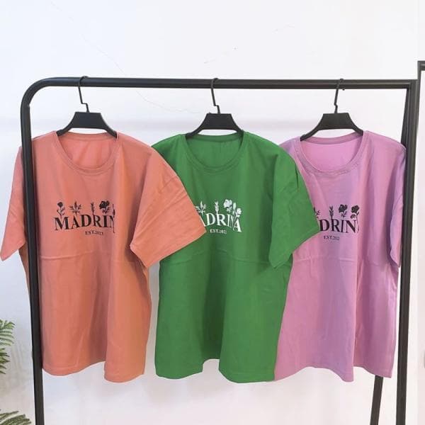 تیشرت نخپنبه سوپر باکسی عرض 60  madrina - تصویر 3