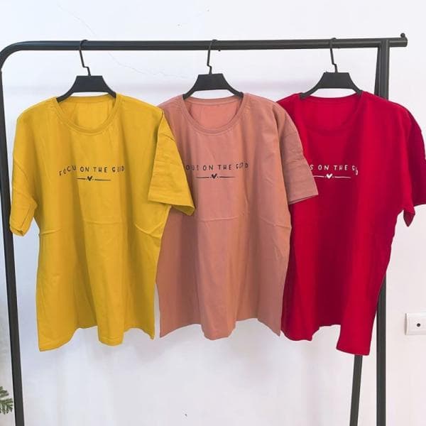 تیشرت نخپنبه سوپر باکسی عرض 60 - تصویر 1