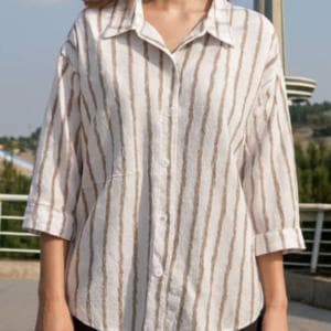 شومیز پری راه راه کد 155