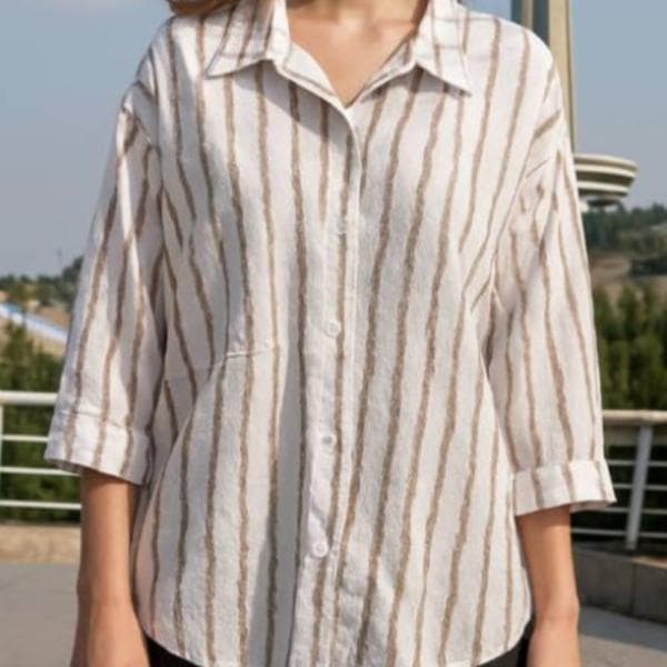 شومیز پری راه راه کد 155 - تصویر 1