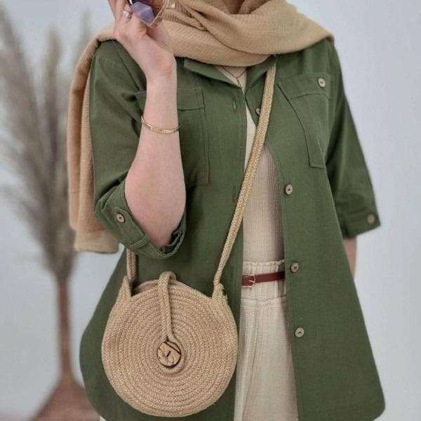 مانتو آستین سه رب کد 119 - تصویر 1