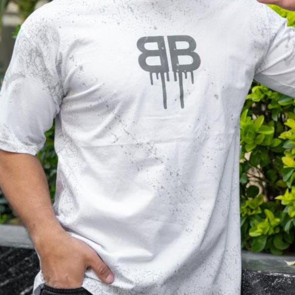 تیشرت پنبه ۲۸ اعلاء قواره باکسی لش چاپی - تصویر 2