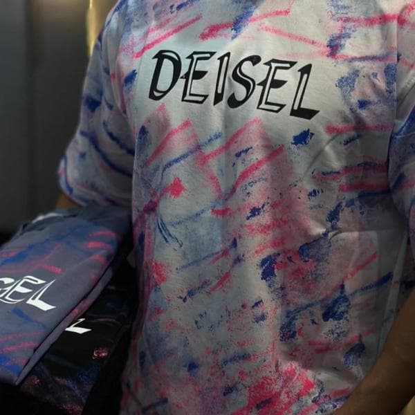 تی‌شرت باکسی پارچه دو نخ گرم بالا - تصویر 1