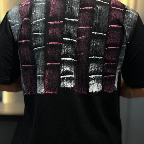 تی‌شرت باکسی پارچه دو نخ گرم بالا - تصویر 2