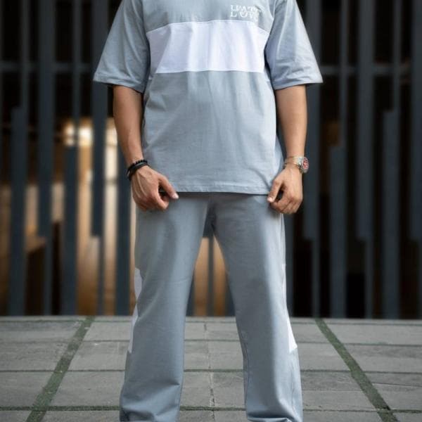 ست اسلش و تیشرت پنبه