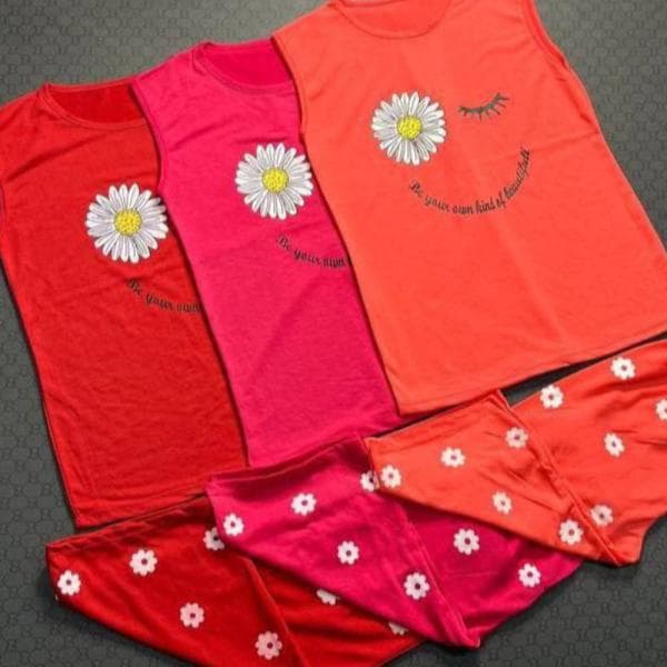 ست تاپ شلوارک بابونه - تصویر 1