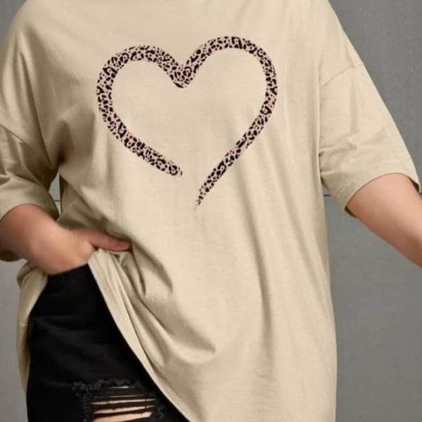 تیشرت لانگ چاپی - تصویر 1