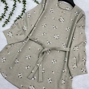 تونیک بغل نقاب لینن