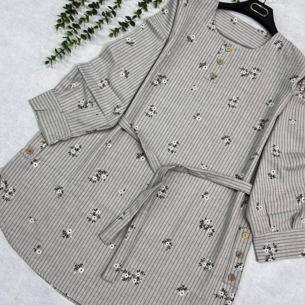 تونیک بغل نقاب لینن - تصویر 2