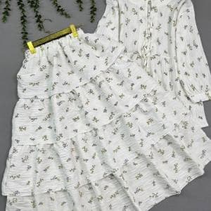 ست شومیز عروسکی و دامن پله ای