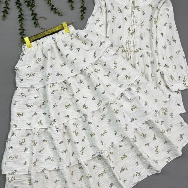 ست شومیز عروسکی و دامن پله ای - تصویر 1