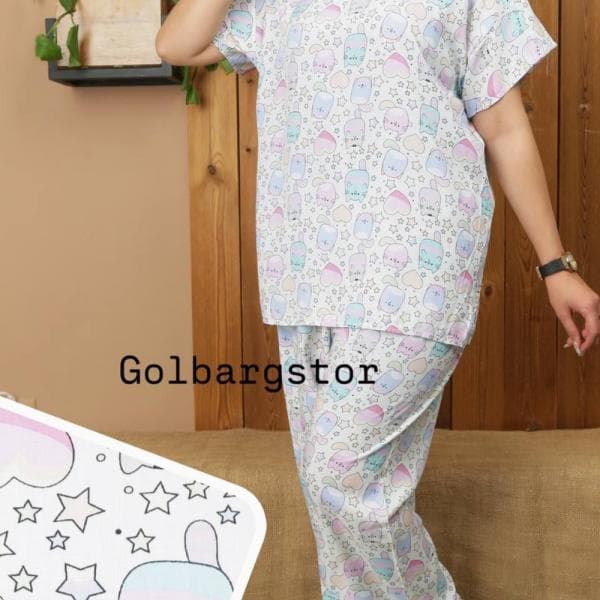 ست تیشرت شلوار نخی - تصویر 1