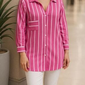 شومیزقد بلند تک جیب