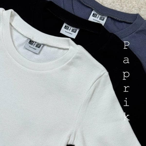 کراپ آستین کوتاه یقه #گرد - تصویر 1