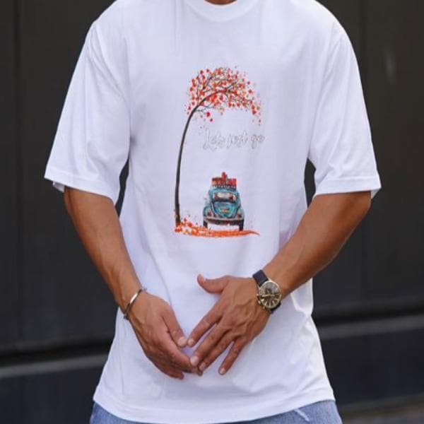 تیشرت پنبه چاپی تی دی اف - تصویر 3